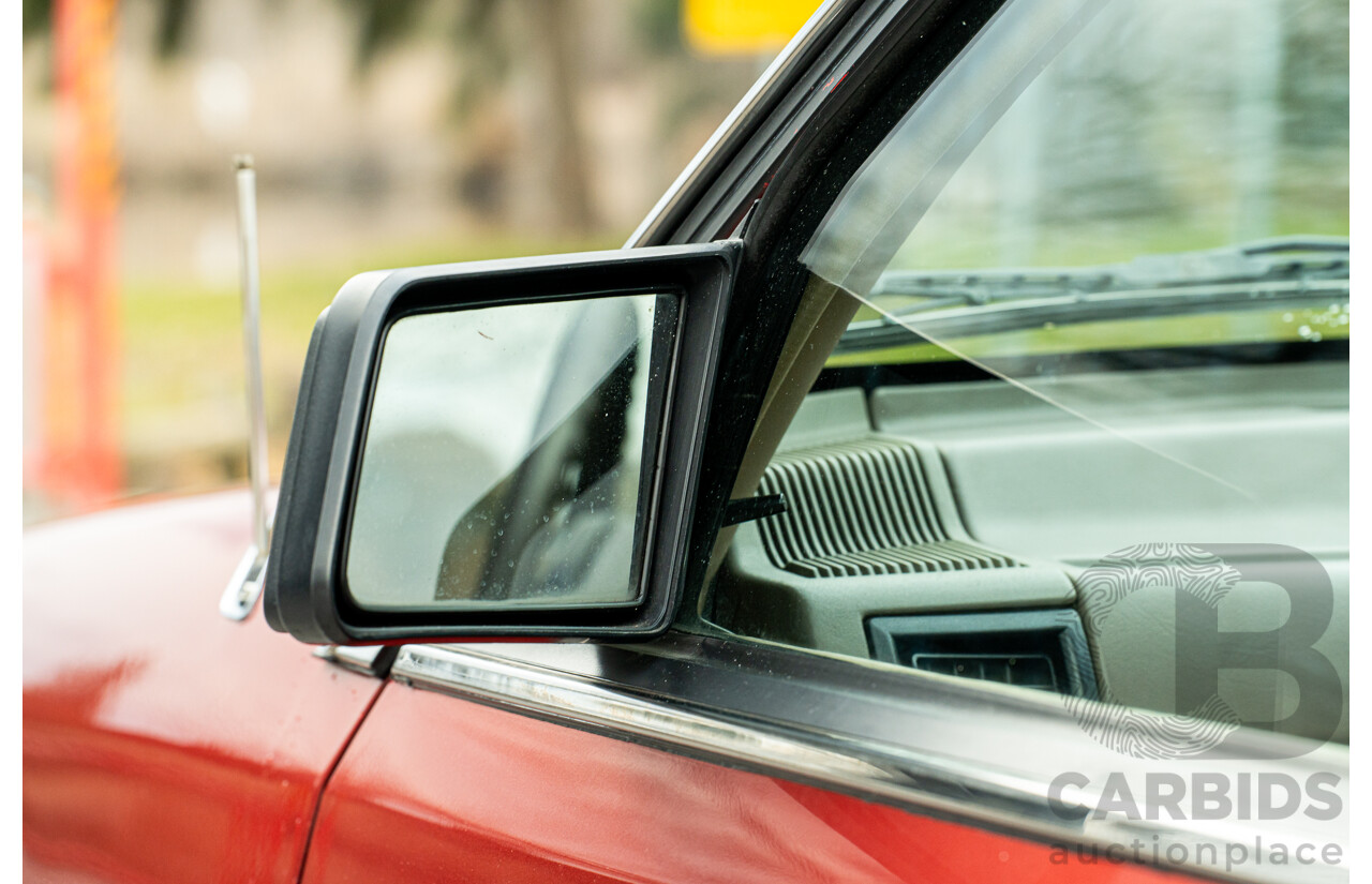 5/1988 Holden Commodore Executive VL BT-1 4d Sedan Venetian Red 3.0L - Ex-NSW Police