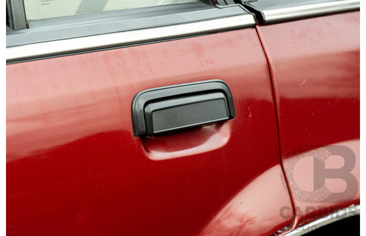 5/1988 Holden Commodore Executive VL BT-1 4d Sedan Venetian Red 3.0L - Ex-NSW Police