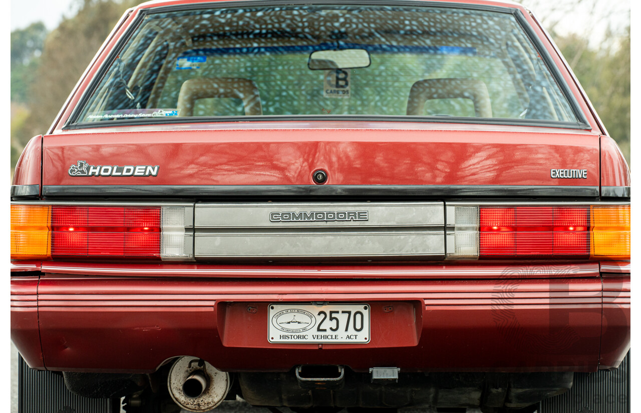 5/1988 Holden Commodore Executive VL BT-1 4d Sedan Venetian Red 3.0L - Ex-NSW Police