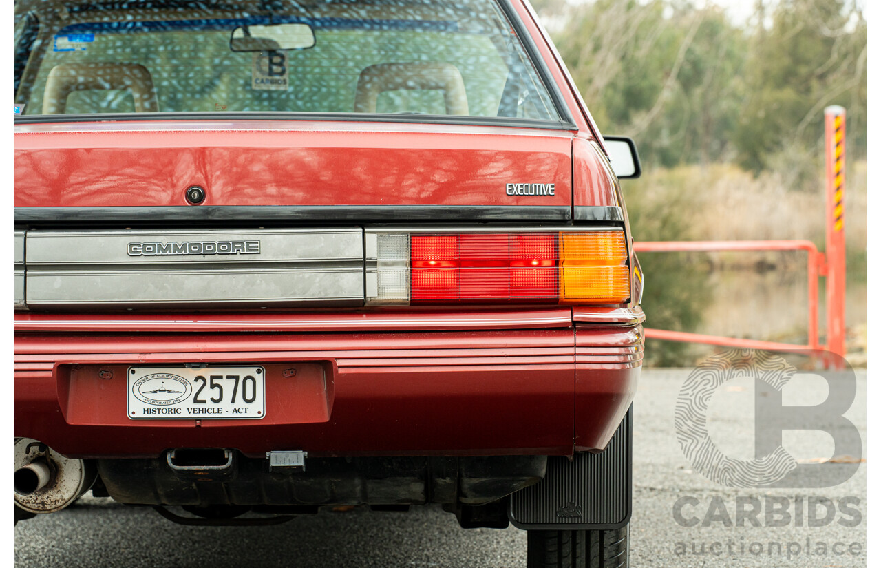 5/1988 Holden Commodore Executive VL BT-1 4d Sedan Venetian Red 3.0L - Ex-NSW Police