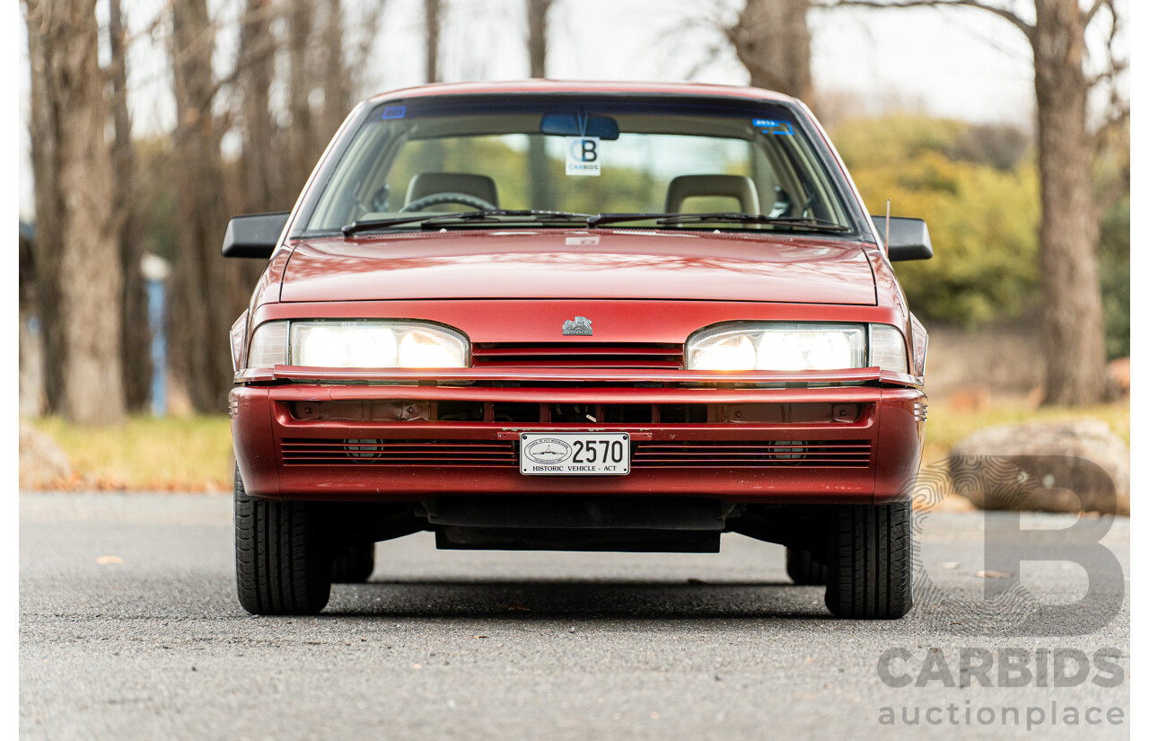 5/1988 Holden Commodore Executive VL BT-1 4d Sedan Venetian Red 3.0L - Ex-NSW Police