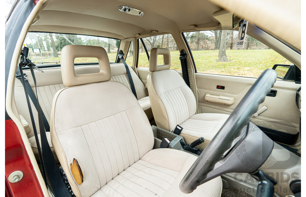 5/1988 Holden Commodore Executive VL BT-1 4d Sedan Venetian Red 3.0L - Ex-NSW Police