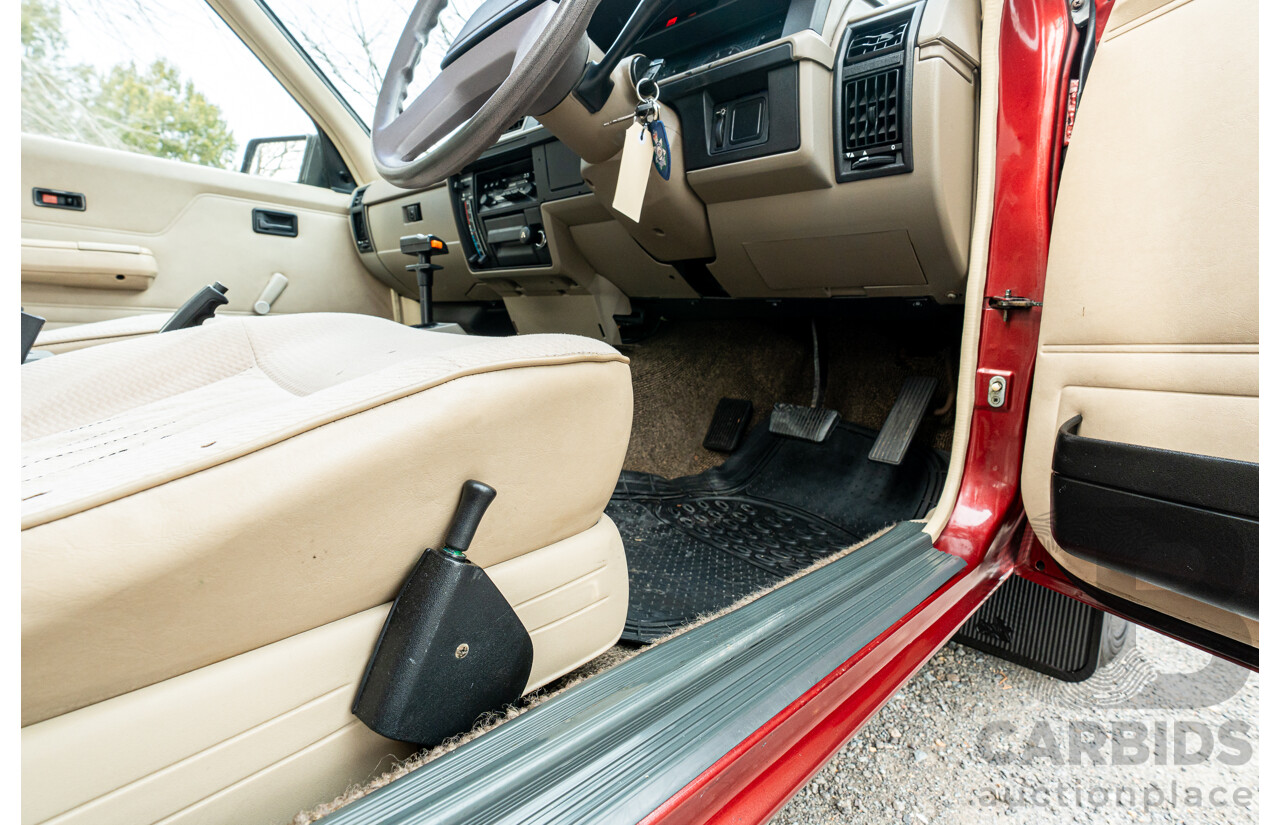 5/1988 Holden Commodore Executive VL BT-1 4d Sedan Venetian Red 3.0L - Ex-NSW Police