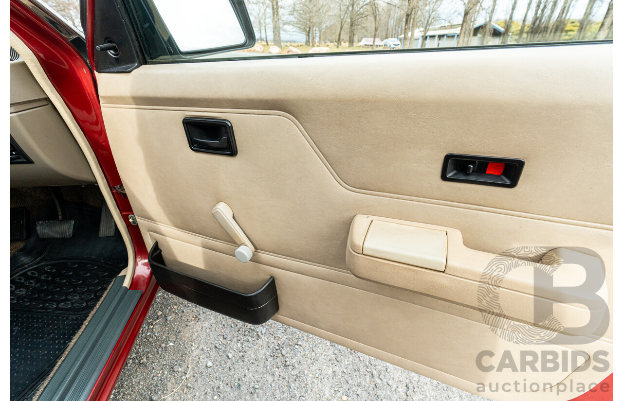 5/1988 Holden Commodore Executive VL BT-1 4d Sedan Venetian Red 3.0L - Ex-NSW Police