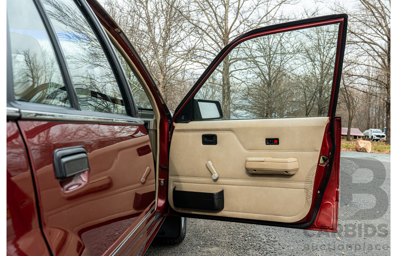 5/1988 Holden Commodore Executive VL BT-1 4d Sedan Venetian Red 3.0L - Ex-NSW Police