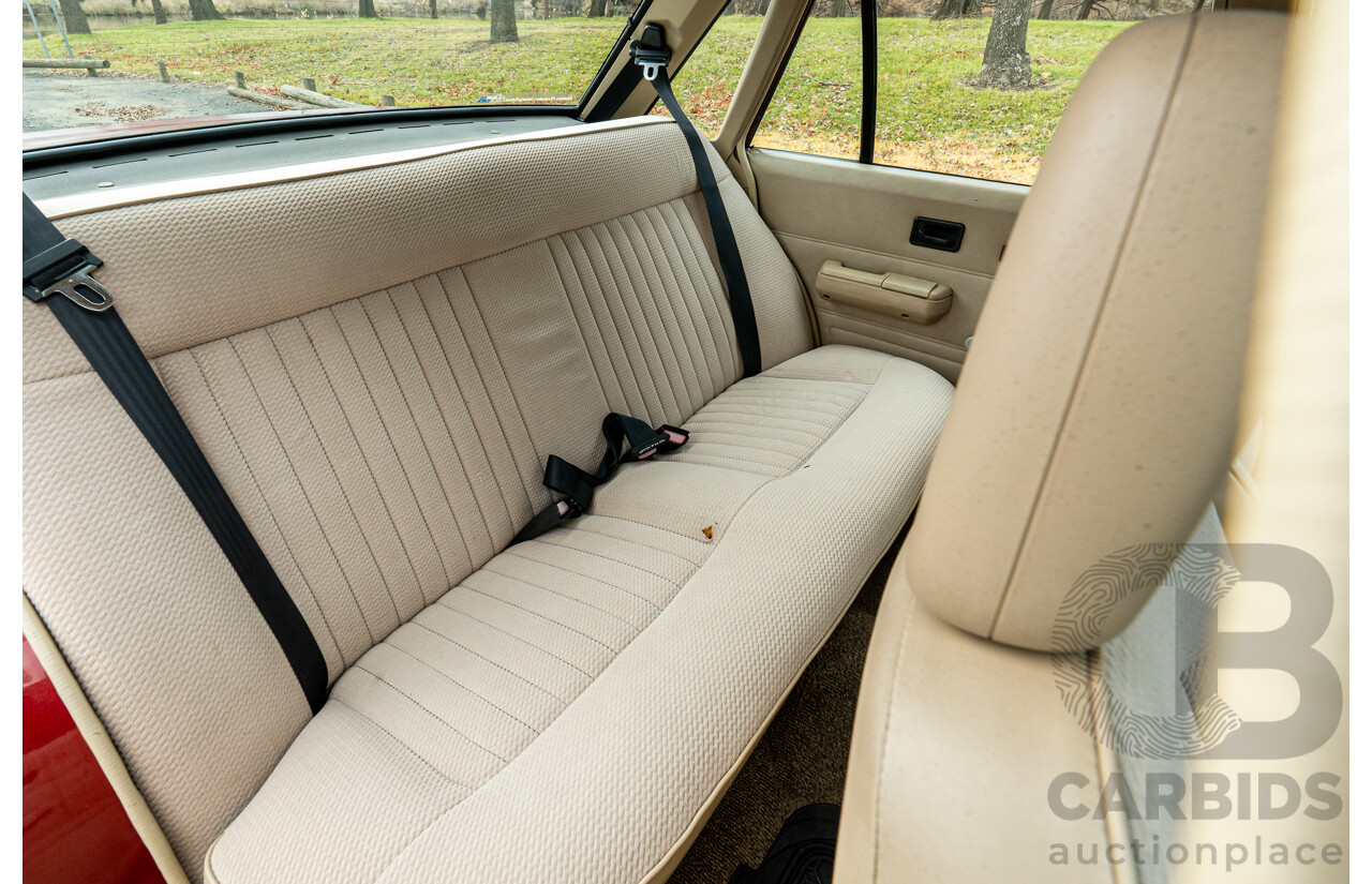 5/1988 Holden Commodore Executive VL BT-1 4d Sedan Venetian Red 3.0L - Ex-NSW Police