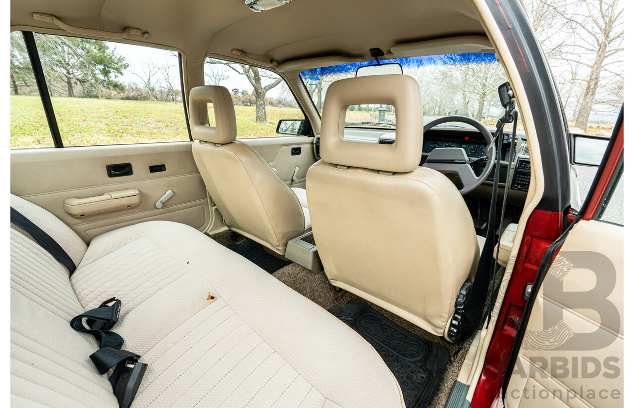 5/1988 Holden Commodore Executive VL BT-1 4d Sedan Venetian Red 3.0L - Ex-NSW Police