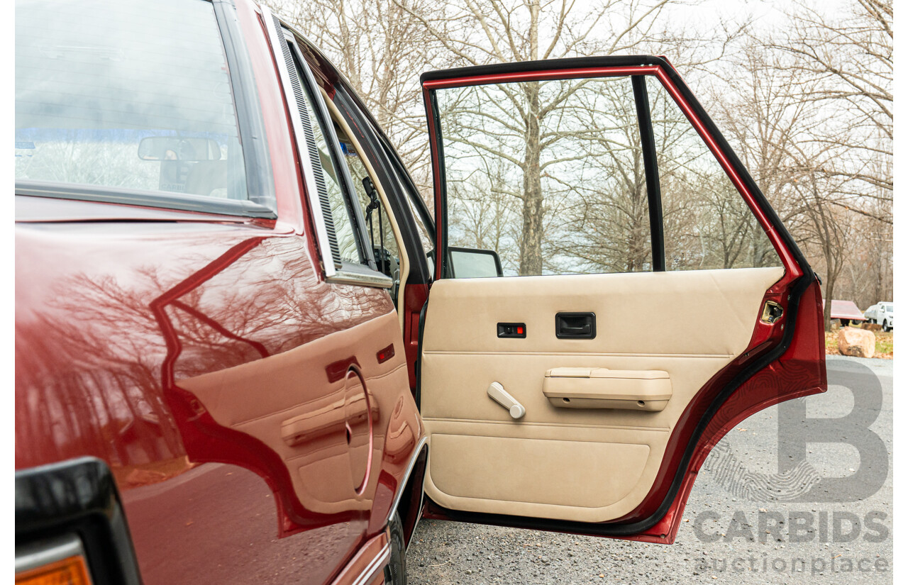 5/1988 Holden Commodore Executive VL BT-1 4d Sedan Venetian Red 3.0L - Ex-NSW Police