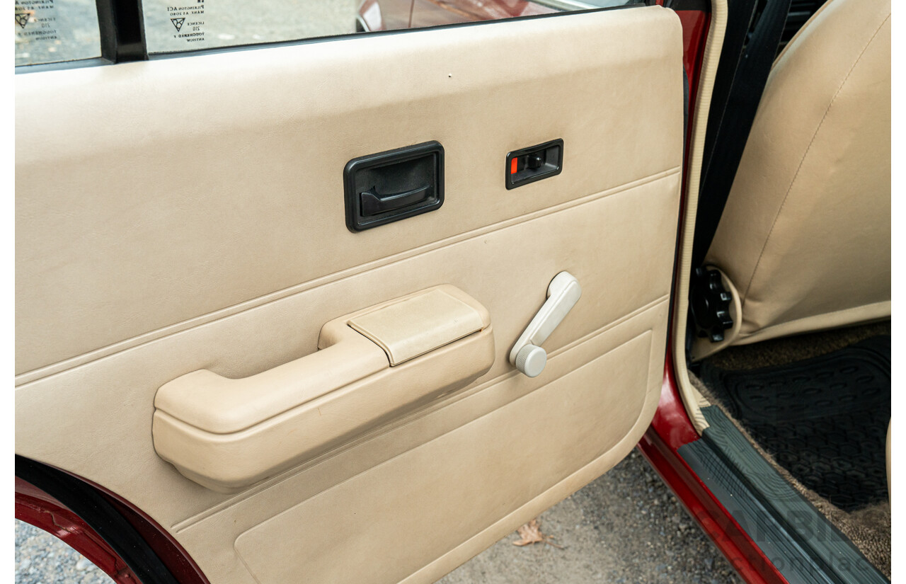 5/1988 Holden Commodore Executive VL BT-1 4d Sedan Venetian Red 3.0L - Ex-NSW Police