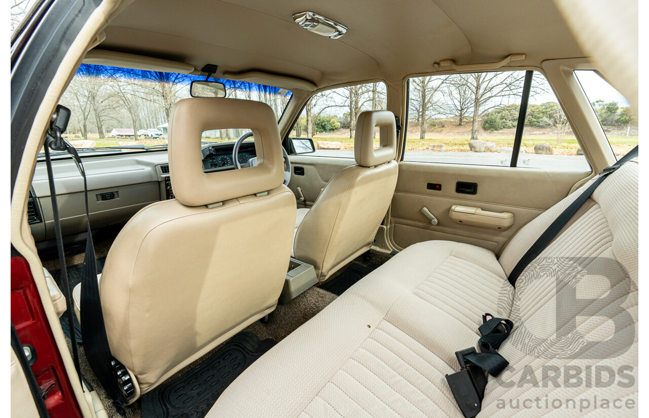 5/1988 Holden Commodore Executive VL BT-1 4d Sedan Venetian Red 3.0L - Ex-NSW Police