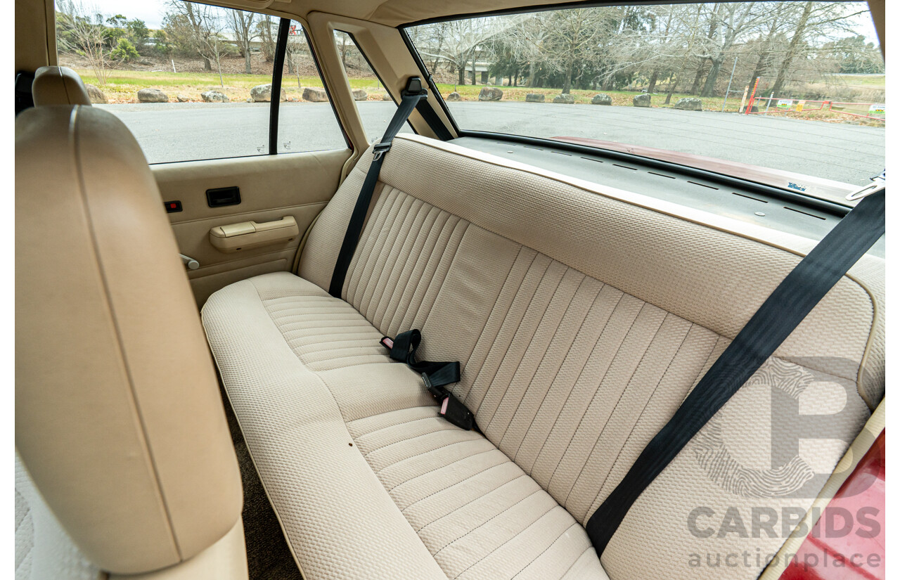 5/1988 Holden Commodore Executive VL BT-1 4d Sedan Venetian Red 3.0L - Ex-NSW Police