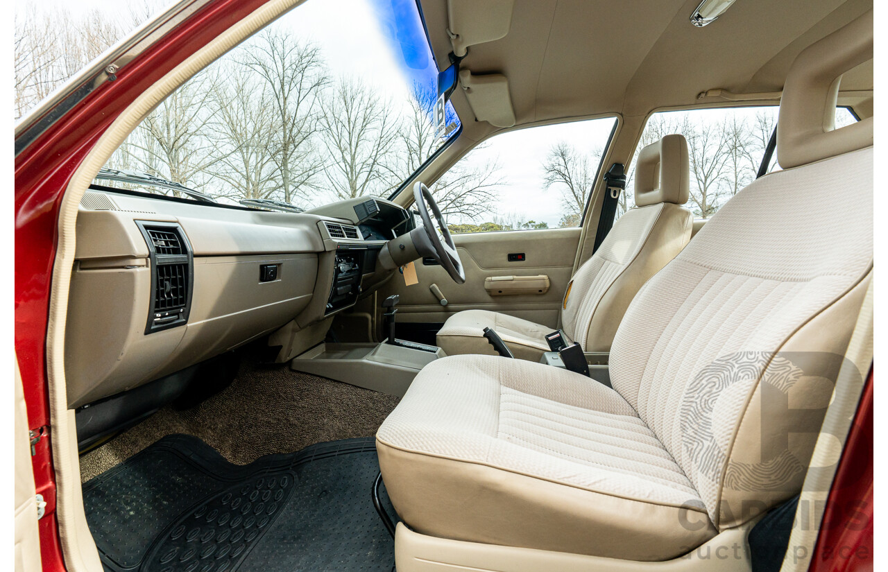 5/1988 Holden Commodore Executive VL BT-1 4d Sedan Venetian Red 3.0L - Ex-NSW Police