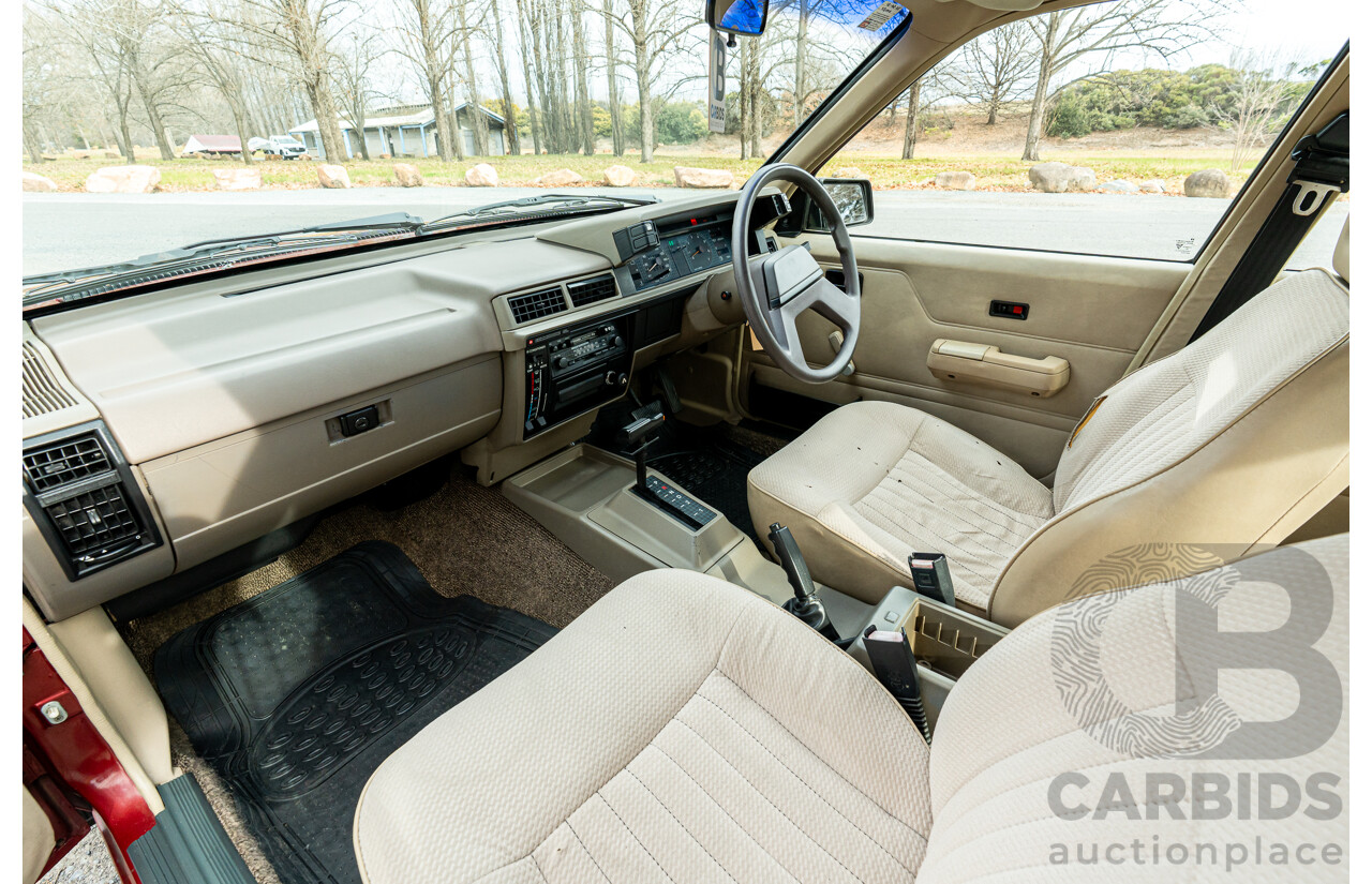 5/1988 Holden Commodore Executive VL BT-1 4d Sedan Venetian Red 3.0L - Ex-NSW Police