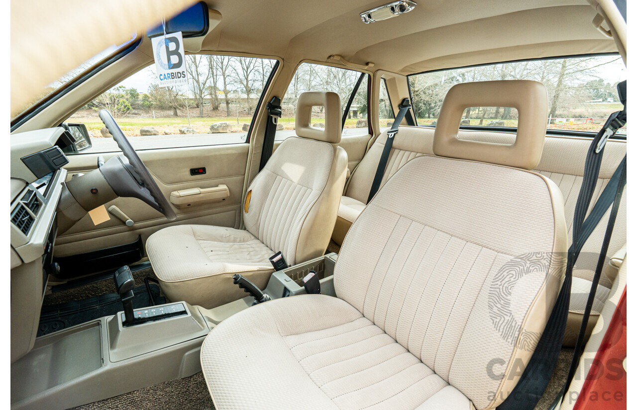 5/1988 Holden Commodore Executive VL BT-1 4d Sedan Venetian Red 3.0L - Ex-NSW Police