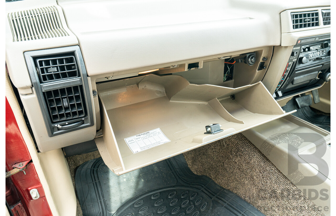 5/1988 Holden Commodore Executive VL BT-1 4d Sedan Venetian Red 3.0L - Ex-NSW Police