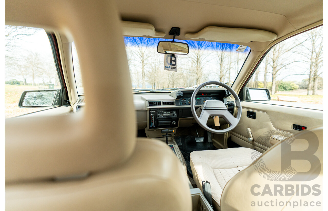 5/1988 Holden Commodore Executive VL BT-1 4d Sedan Venetian Red 3.0L - Ex-NSW Police