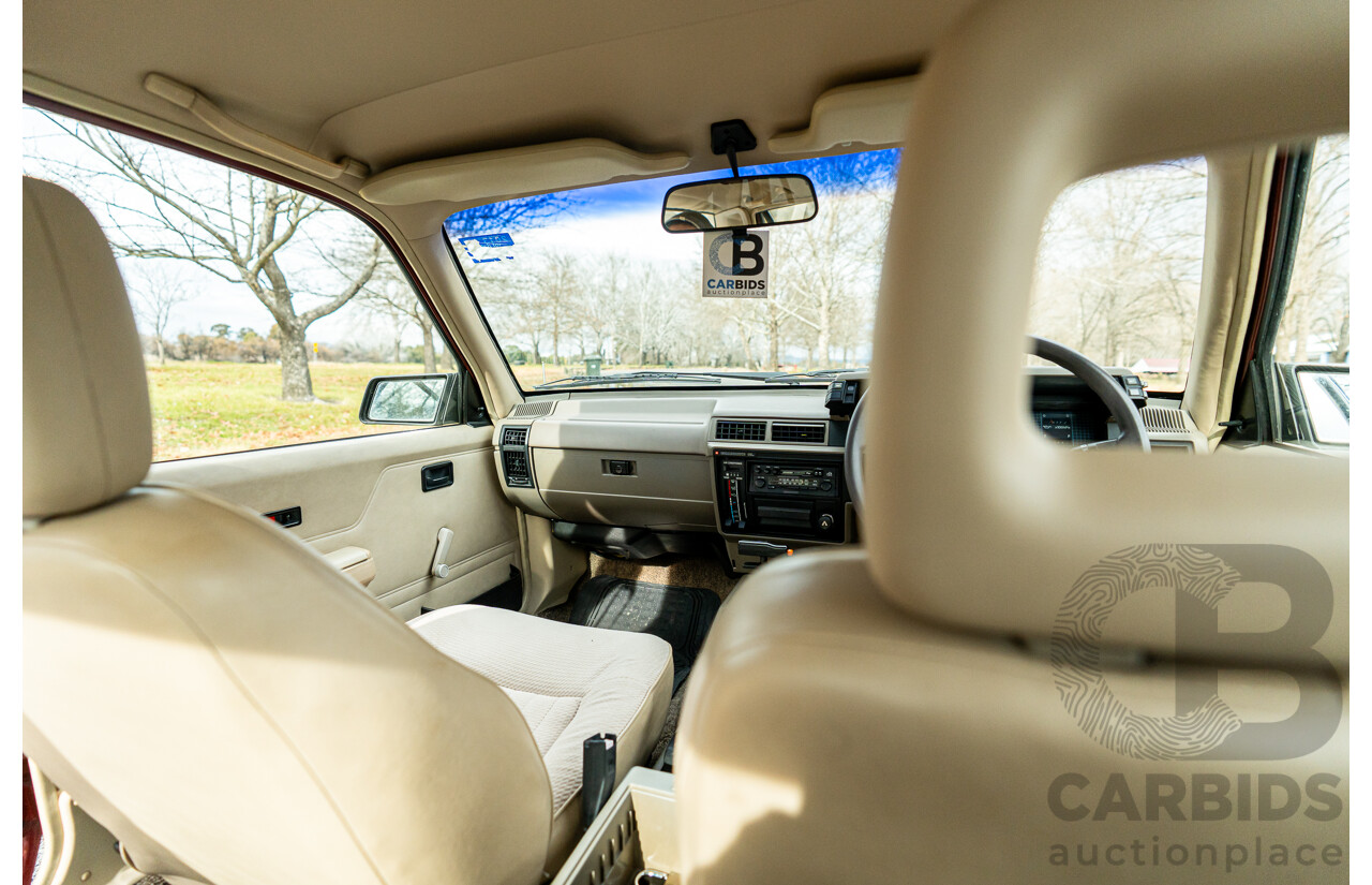 5/1988 Holden Commodore Executive VL BT-1 4d Sedan Venetian Red 3.0L - Ex-NSW Police