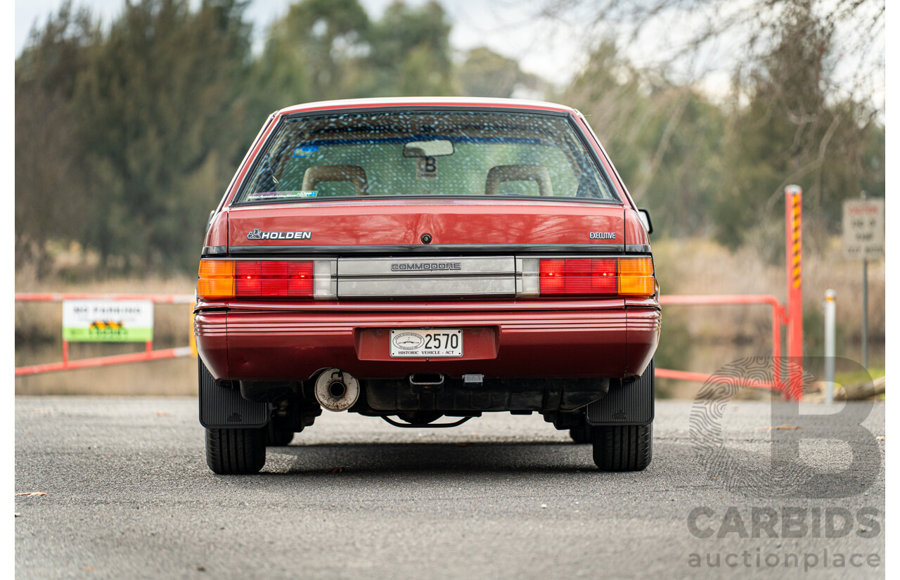 5/1988 Holden Commodore Executive VL BT-1 4d Sedan Venetian Red 3.0L - Ex-NSW Police