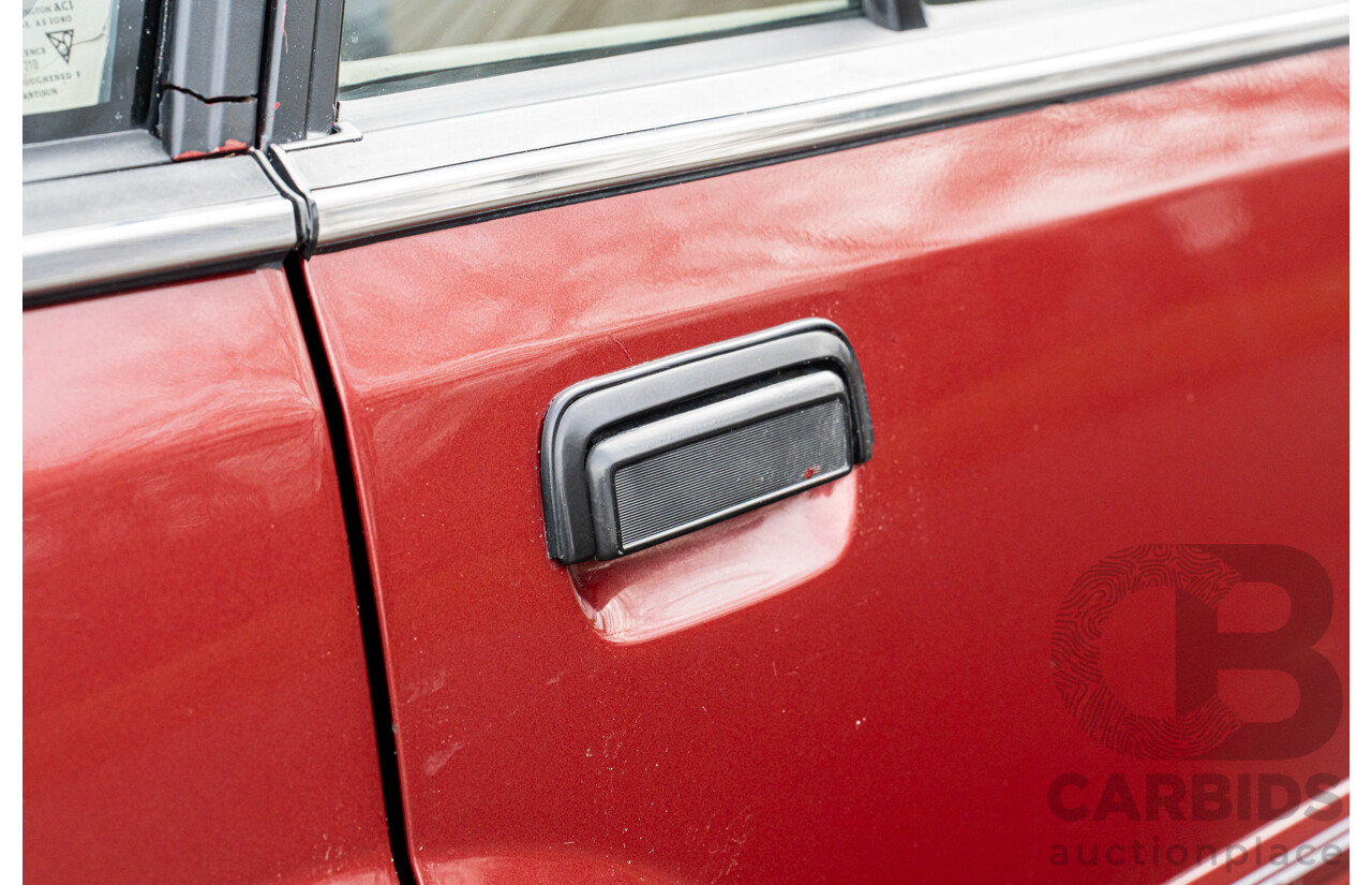 5/1988 Holden Commodore Executive VL BT-1 4d Sedan Venetian Red 3.0L - Ex-NSW Police