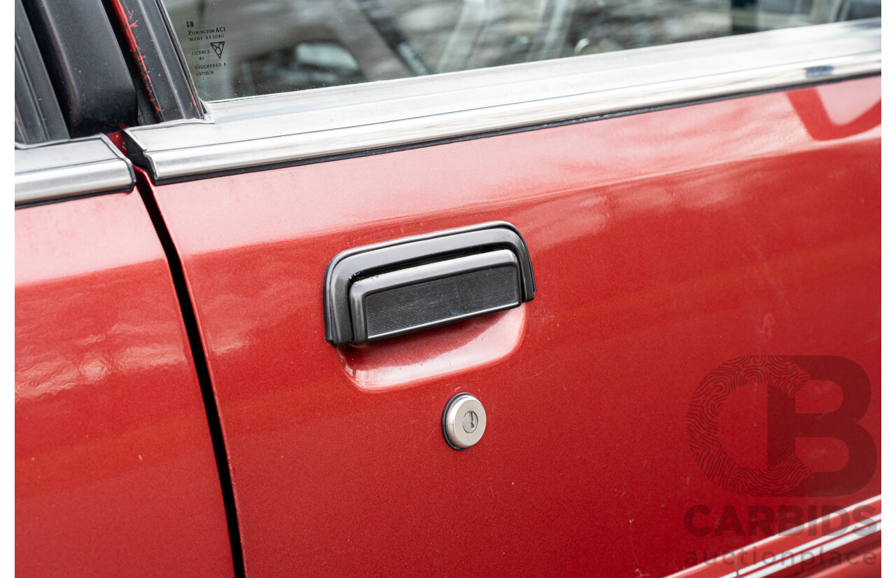 5/1988 Holden Commodore Executive VL BT-1 4d Sedan Venetian Red 3.0L - Ex-NSW Police