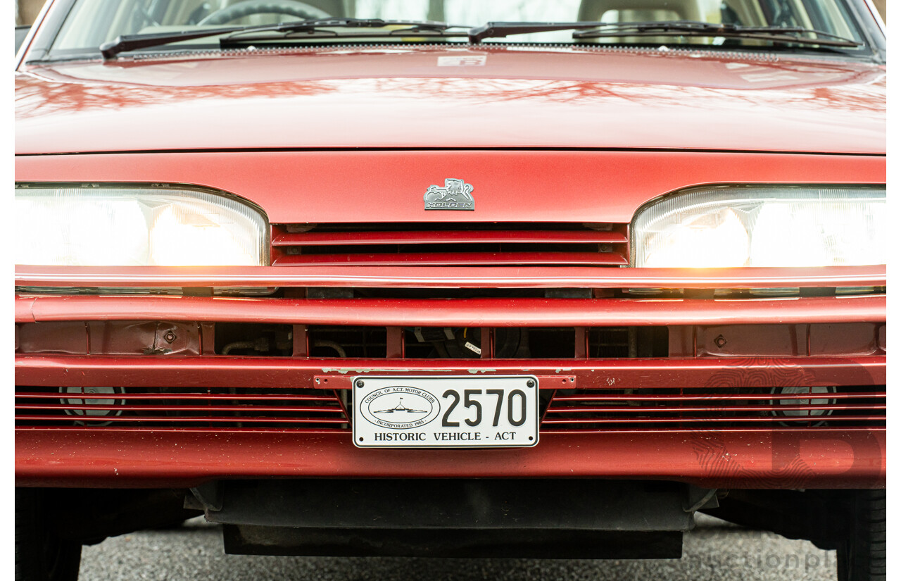 5/1988 Holden Commodore Executive VL BT-1 4d Sedan Venetian Red 3.0L - Ex-NSW Police