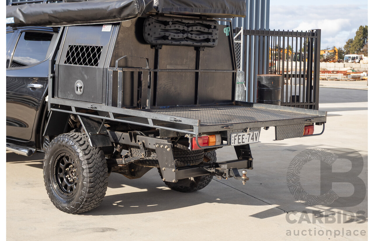 4/2016 Mitsubishi Triton GLS (4x4) MQ MY16 4d Dual Cab Utility Black Turbo Diesel 2.4L