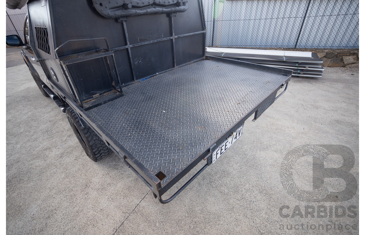 4/2016 Mitsubishi Triton GLS (4x4) MQ MY16 4d Dual Cab Utility Black Turbo Diesel 2.4L