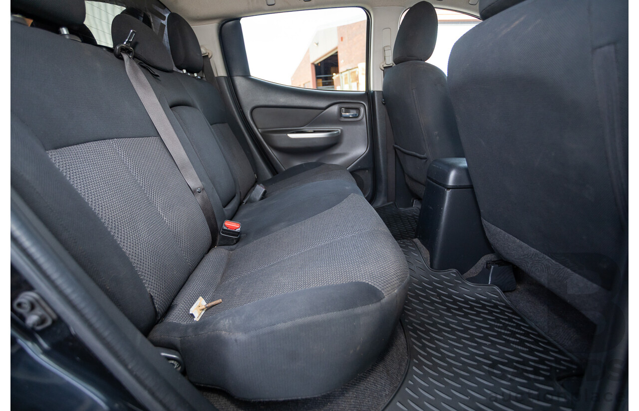 4/2016 Mitsubishi Triton GLS (4x4) MQ MY16 4d Dual Cab Utility Black Turbo Diesel 2.4L
