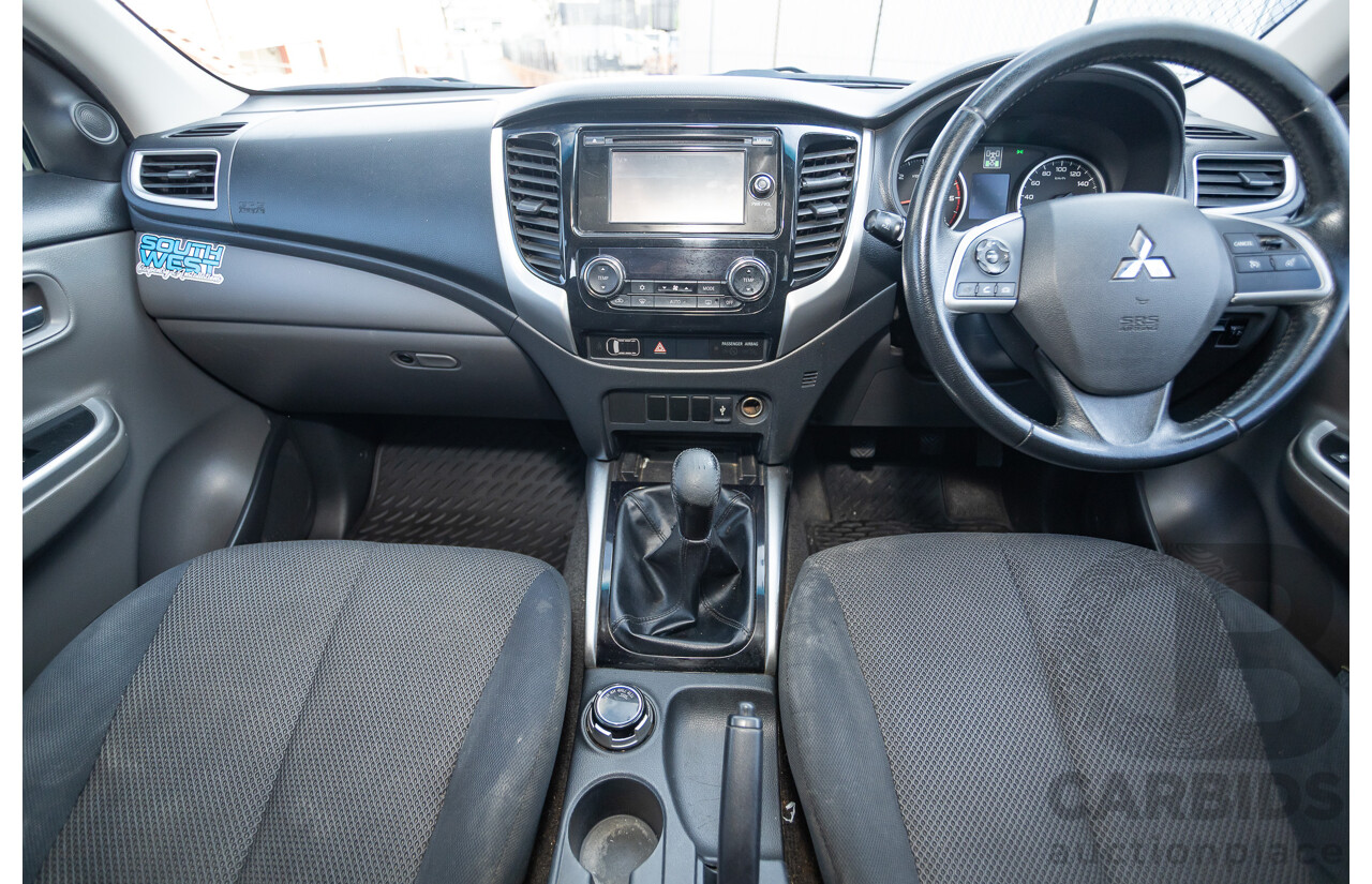 4/2016 Mitsubishi Triton GLS (4x4) MQ MY16 4d Dual Cab Utility Black Turbo Diesel 2.4L