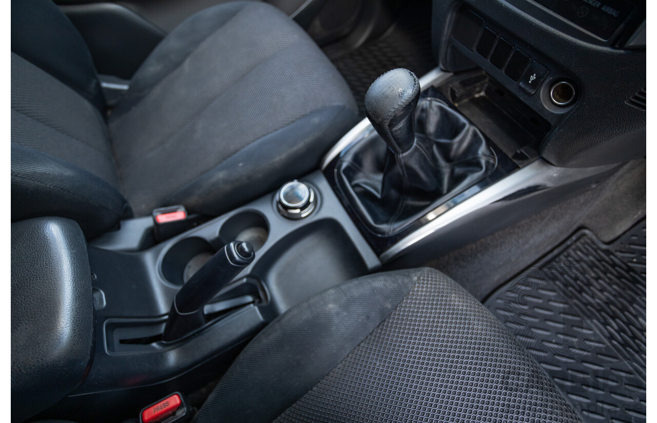 4/2016 Mitsubishi Triton GLS (4x4) MQ MY16 4d Dual Cab Utility Black Turbo Diesel 2.4L
