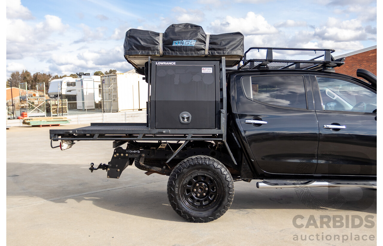 4/2016 Mitsubishi Triton GLS (4x4) MQ MY16 4d Dual Cab Utility Black Turbo Diesel 2.4L