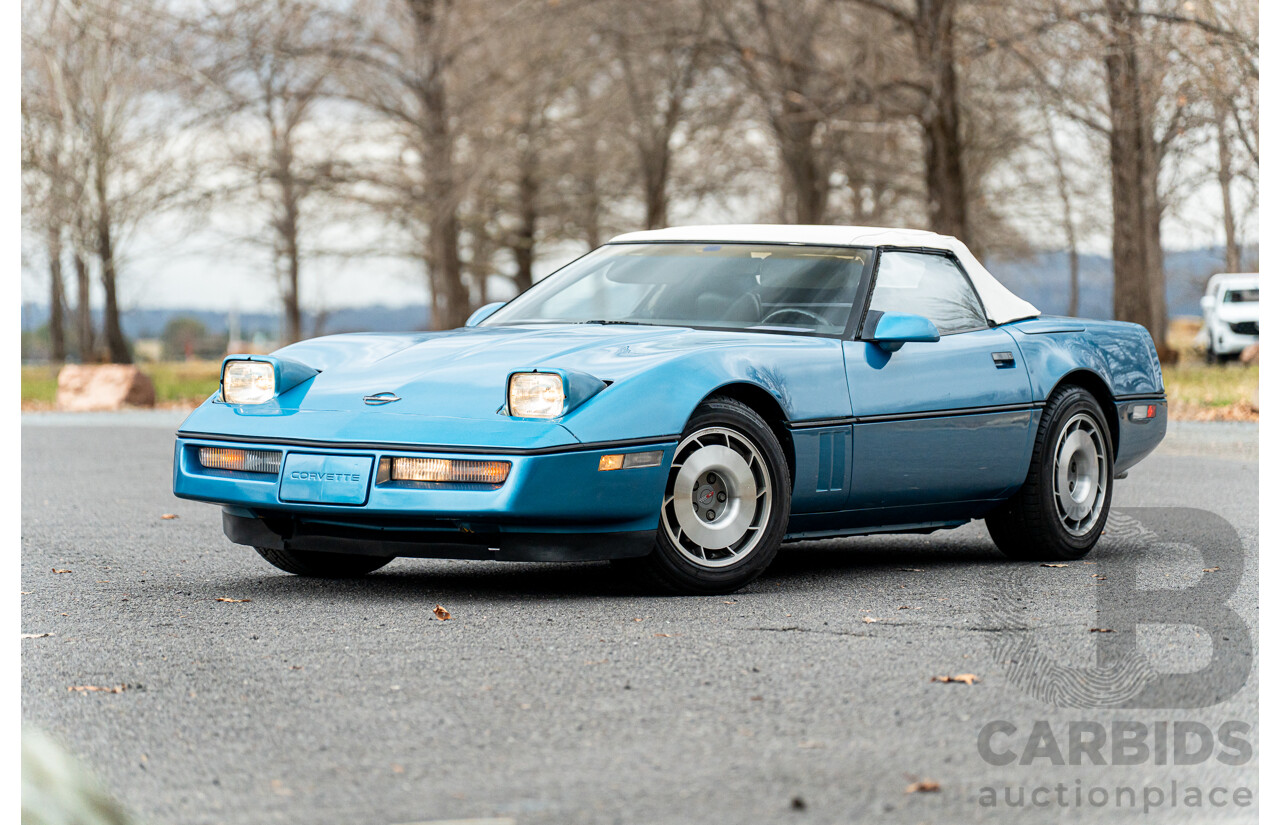 05/1987 Chevrolet Corvette C4 2d Convertible Medium Blue Metallic V8 5.7L