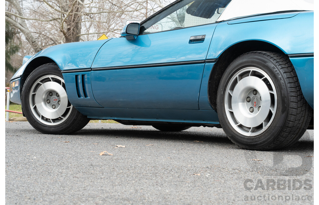 05/1987 Chevrolet Corvette C4 2d Convertible Medium Blue Metallic V8 5.7L