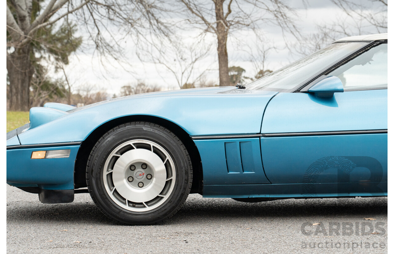 05/1987 Chevrolet Corvette C4 2d Convertible Medium Blue Metallic V8 5.7L
