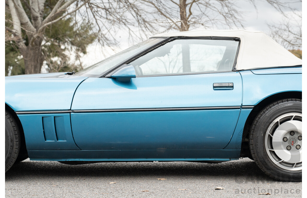 05/1987 Chevrolet Corvette C4 2d Convertible Medium Blue Metallic V8 5.7L
