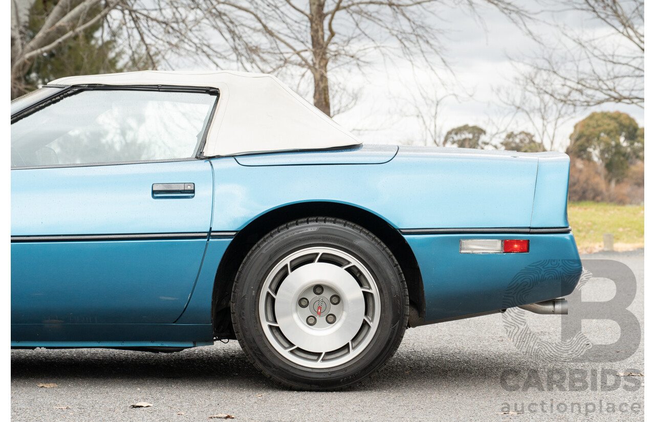 05/1987 Chevrolet Corvette C4 2d Convertible Medium Blue Metallic V8 5.7L