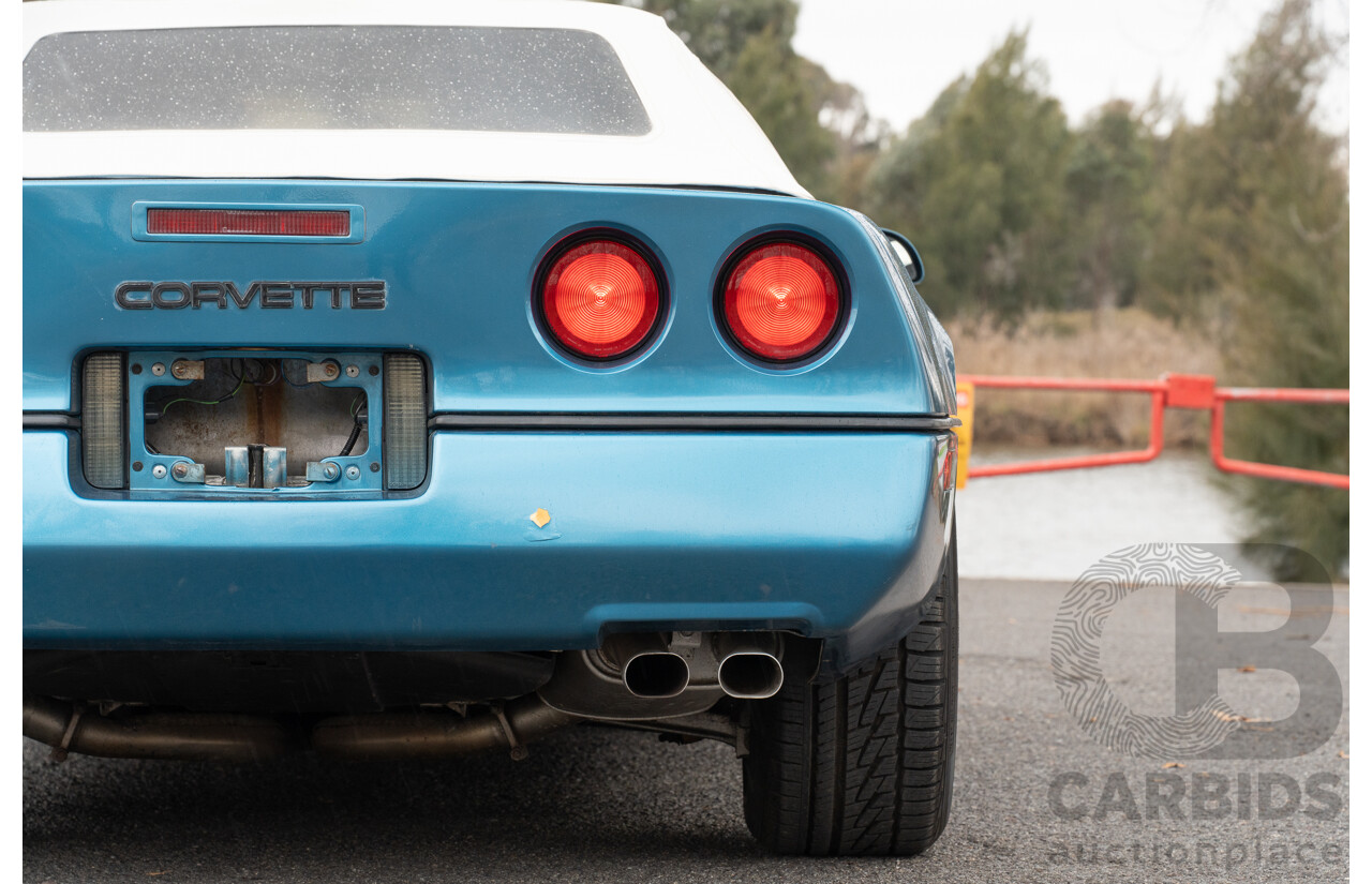 05/1987 Chevrolet Corvette C4 2d Convertible Medium Blue Metallic V8 5.7L
