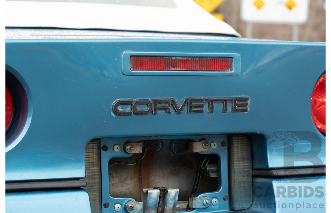 05/1987 Chevrolet Corvette C4 2d Convertible Medium Blue Metallic V8 5.7L