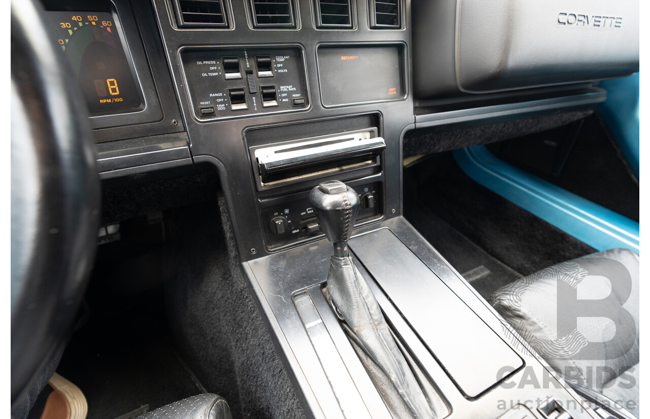 05/1987 Chevrolet Corvette C4 2d Convertible Medium Blue Metallic V8 5.7L