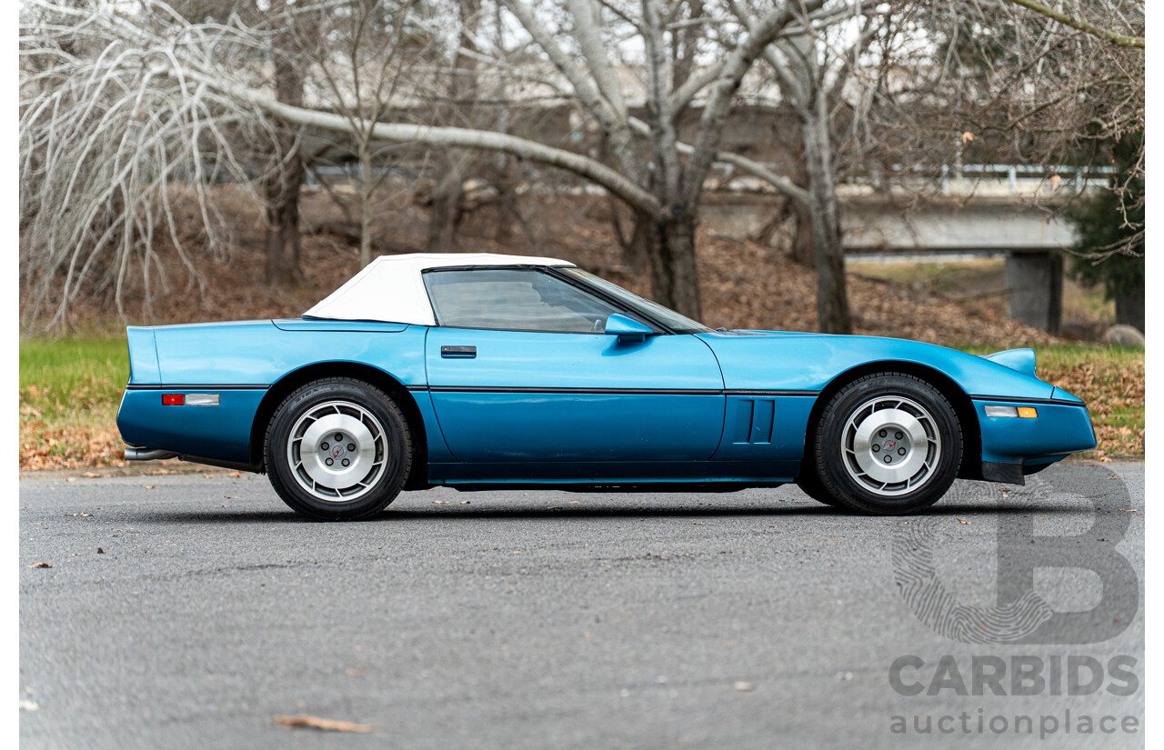 05/1987 Chevrolet Corvette C4 2d Convertible Medium Blue Metallic V8 5.7L