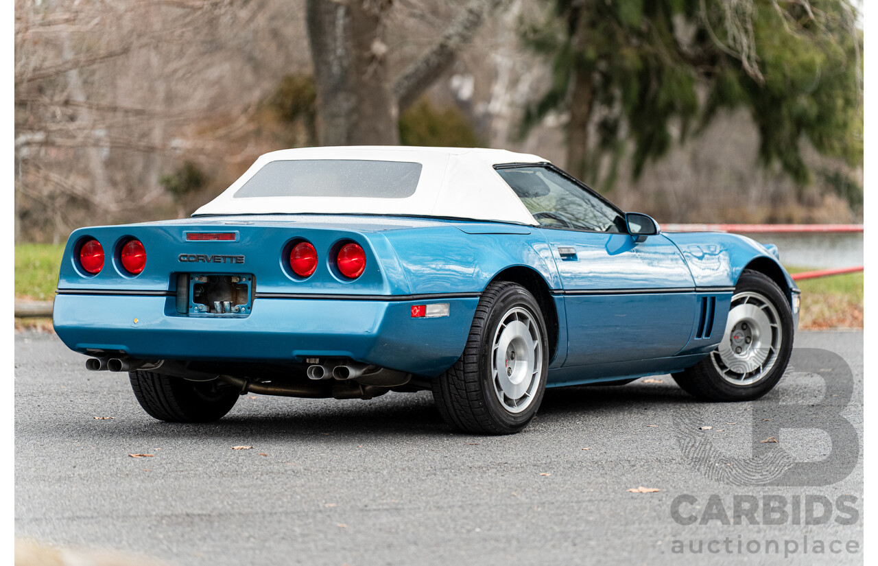 05/1987 Chevrolet Corvette C4 2d Convertible Medium Blue Metallic V8 5.7L