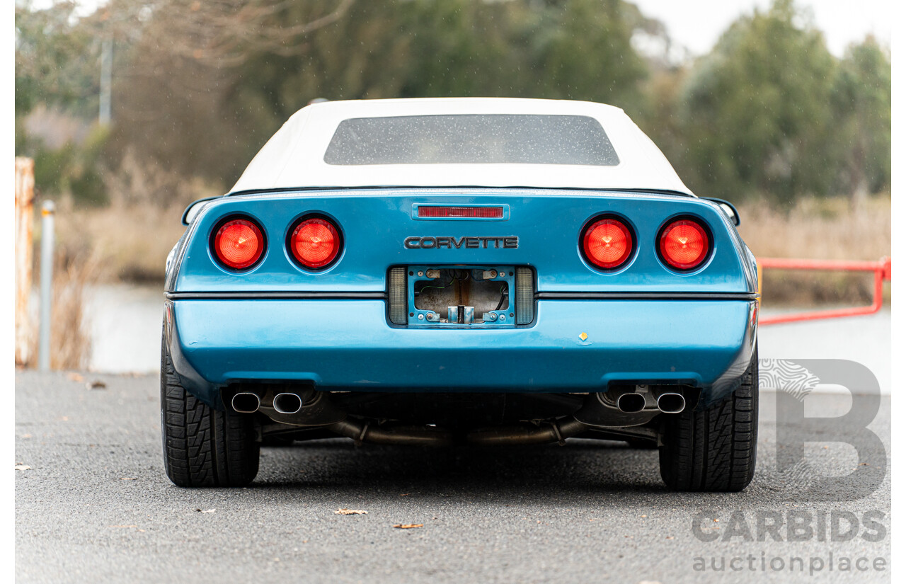 05/1987 Chevrolet Corvette C4 2d Convertible Medium Blue Metallic V8 5.7L