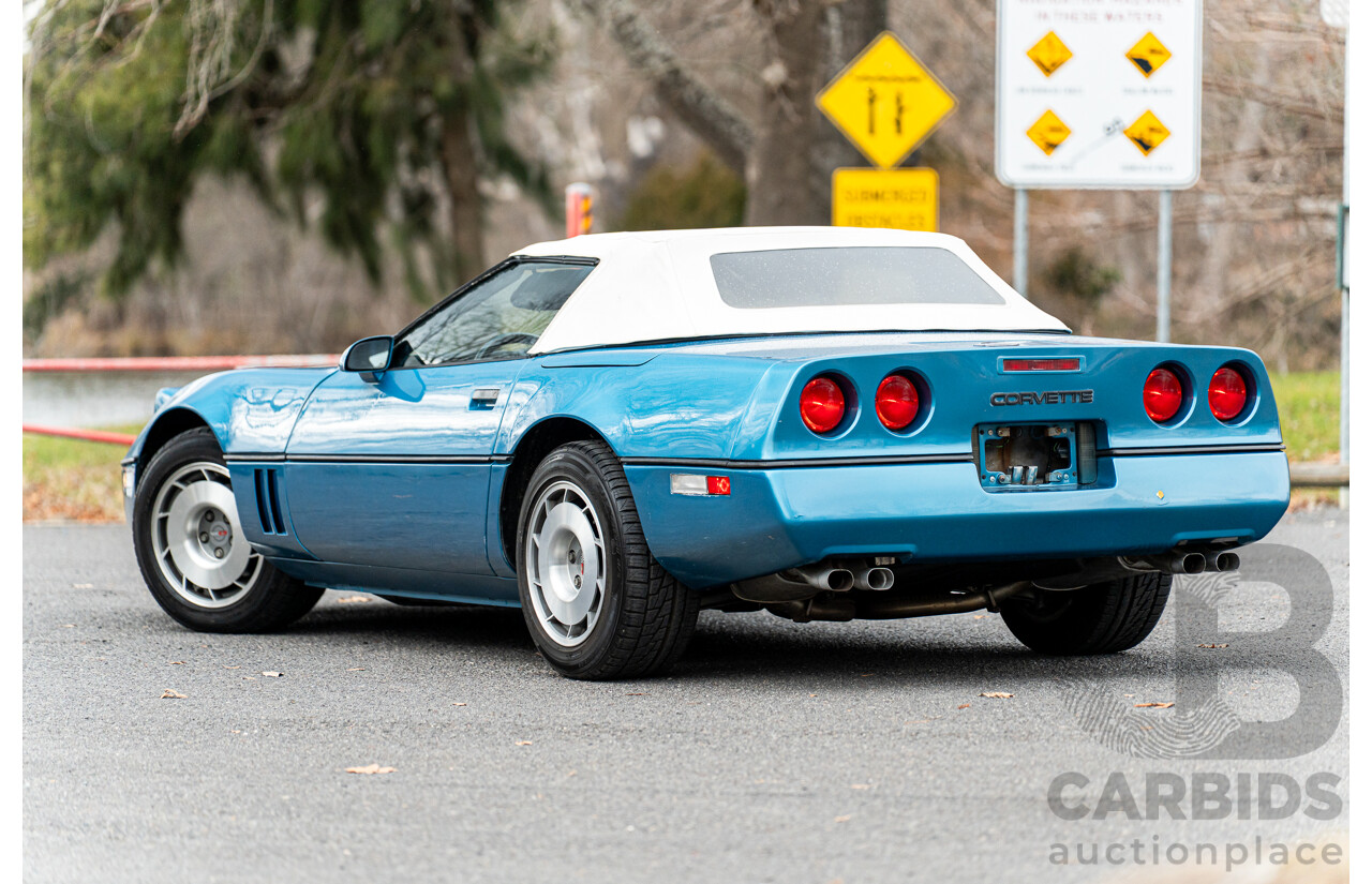 05/1987 Chevrolet Corvette C4 2d Convertible Medium Blue Metallic V8 5.7L