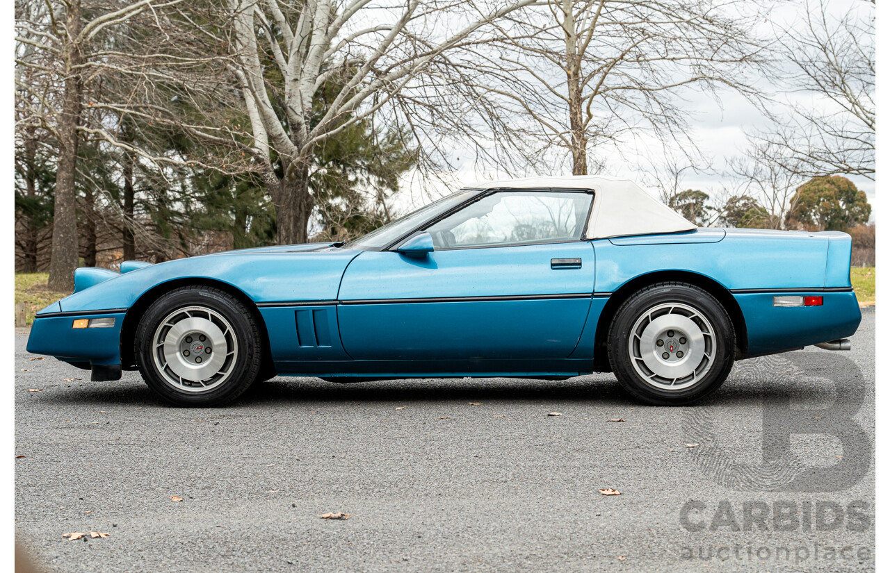 05/1987 Chevrolet Corvette C4 2d Convertible Medium Blue Metallic V8 5.7L