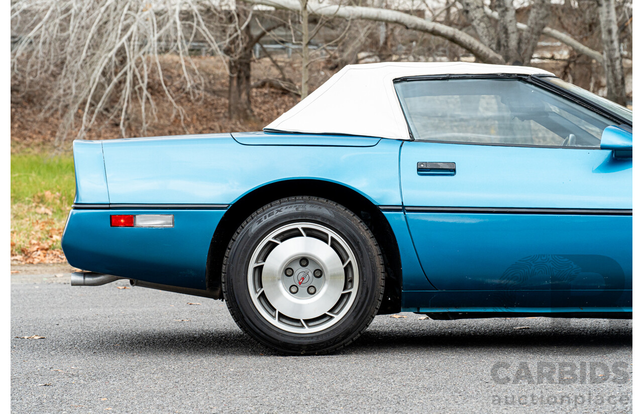 05/1987 Chevrolet Corvette C4 2d Convertible Medium Blue Metallic V8 5.7L