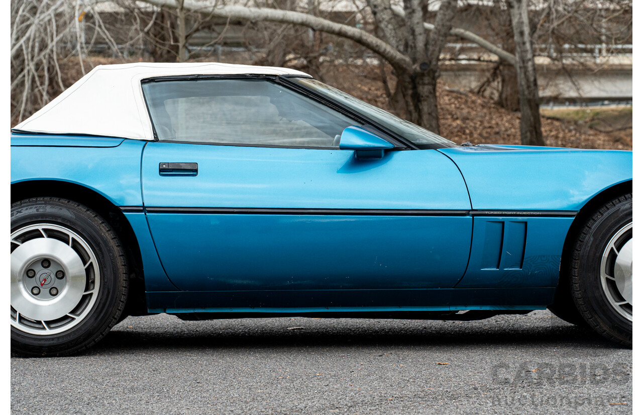 05/1987 Chevrolet Corvette C4 2d Convertible Medium Blue Metallic V8 5.7L