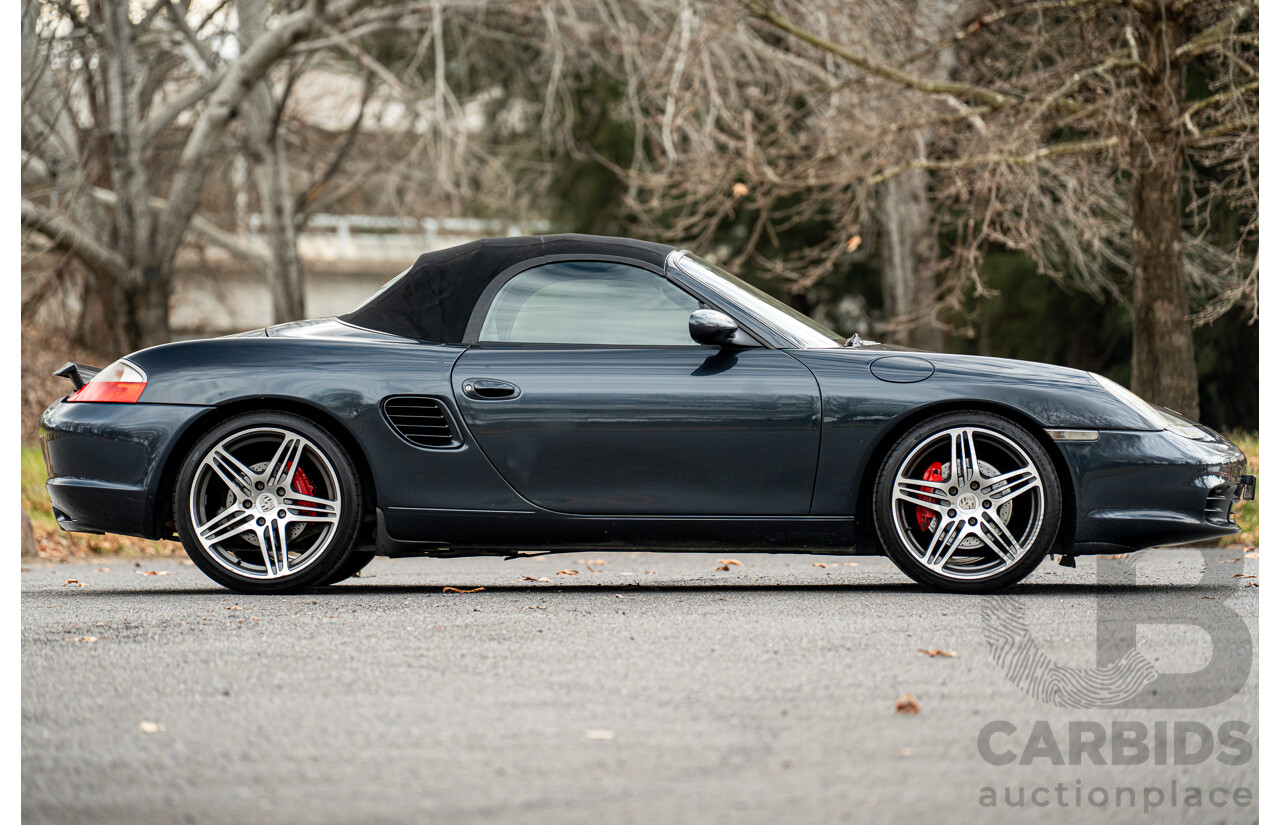 6/2004 Porsche Boxster S 986 MY04 2d Roadster Atlas Grey Metallic 3.2L