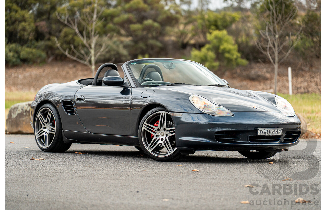 6/2004 Porsche Boxster S 986 MY04 2d Roadster Atlas Grey Metallic 3.2L