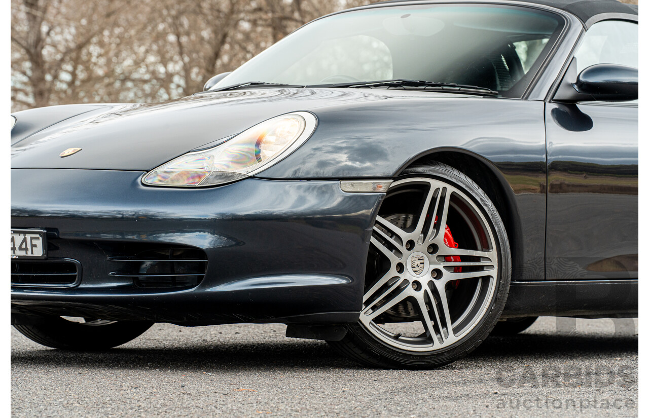 6/2004 Porsche Boxster S 986 MY04 2d Roadster Atlas Grey Metallic 3.2L