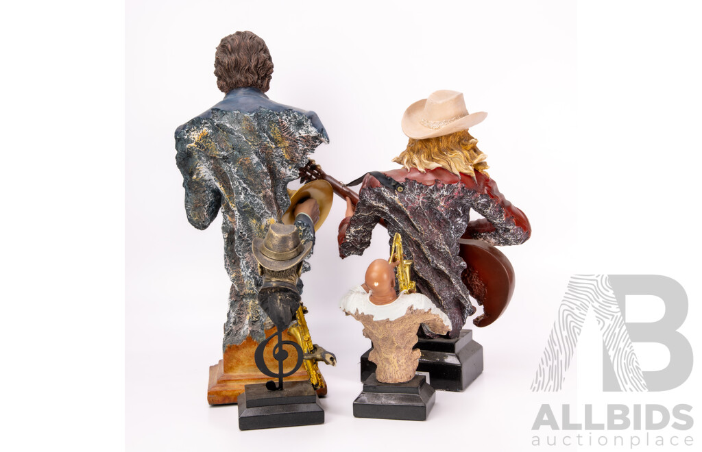 Collection of Four Musician Statues